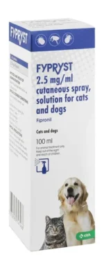 FYPRYST Anti-Fleas,Ticks & Lice Spray  For Cats & Dogs 100ml - Image 2