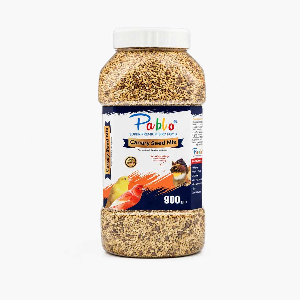 ChatGPT Image Aug 14, 2026, 06_01_27 PM Pablo Canary Seed Mix Bird Food 900g - Image 1