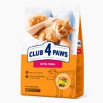 CLUB 4 PAWS PREMIUM for adult cats With Veal