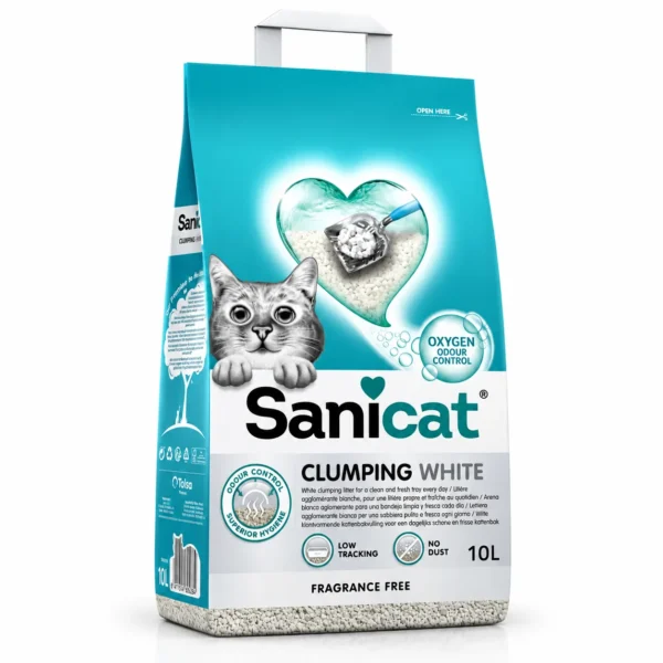 Sani Cat Clumping White Cat Litter Fragrance Free
