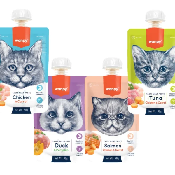 Wanpy Tasty Meat Paste For Cats - 90g