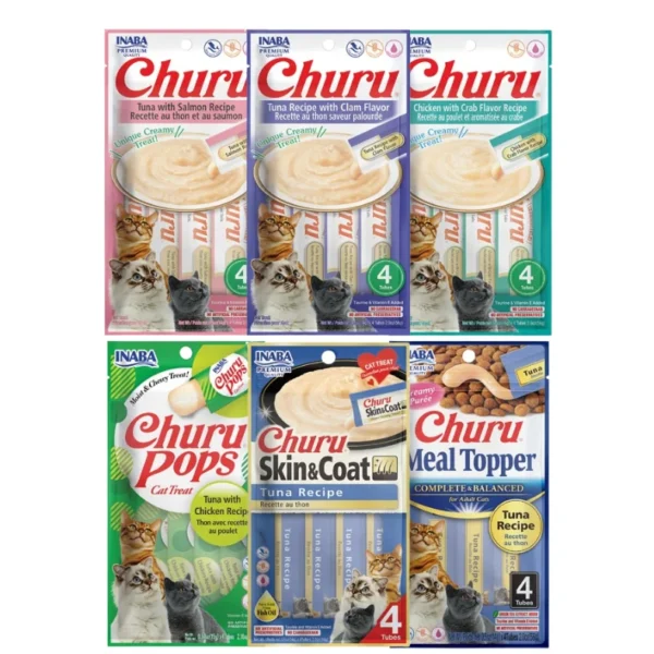 INABA Churu Cat Creamy Treats - 4 tubes (56g)