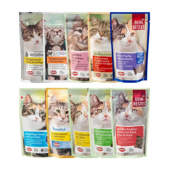 DEIN BESTES Cat Treat Biscuits 50g-65g