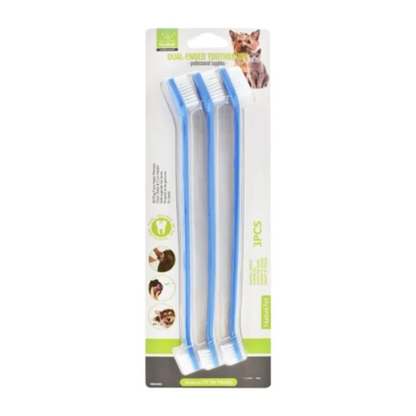 Nunbell Dual-Ended Pet Toothbrush (3pcs)