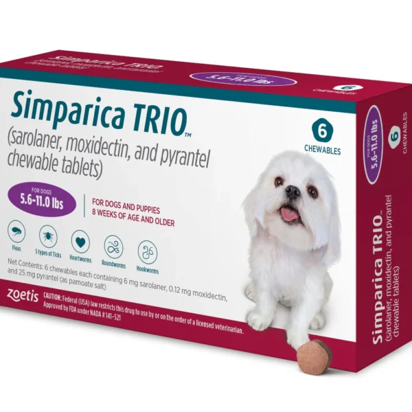 Simparica Trio 2.5 to 5 kg 1 tablet