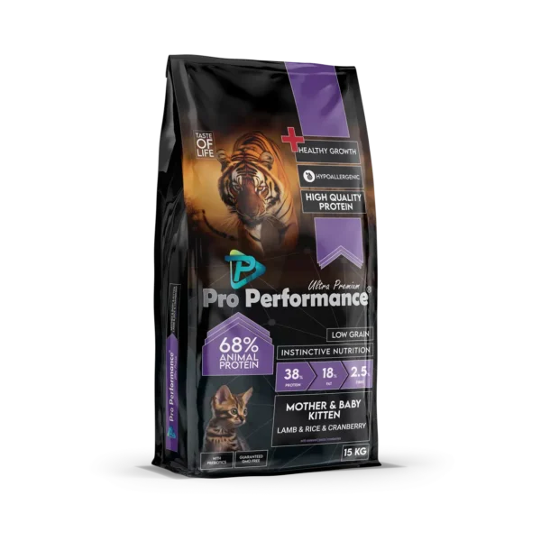 Pro Performance adult cat food mother & baby kitten with lamb & rice 2 Kg