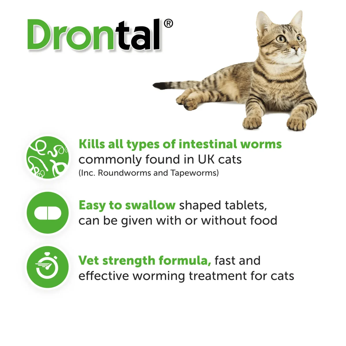 Drontal Tablet For Cats - 1 Tablet - Image 3