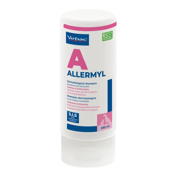 Virbac Allermyl Shampoo for Dogs & Cats – Sensitive & Itchy Skin 250ml