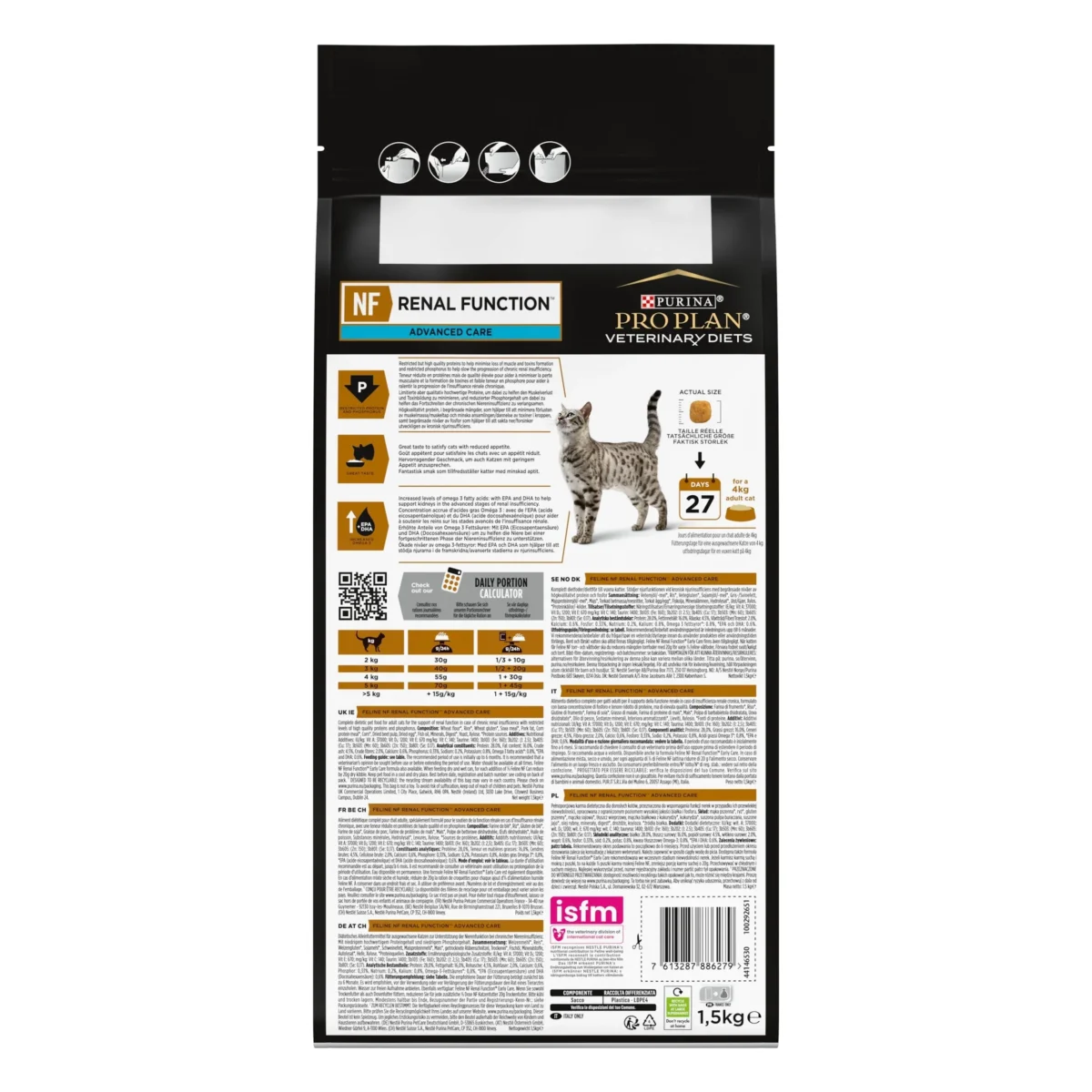 PURINA® PRO PLAN® VETERINARY DIETS NF Renal Function™ Advanced Care Dry Cat food 1.5 Kg - Image 2