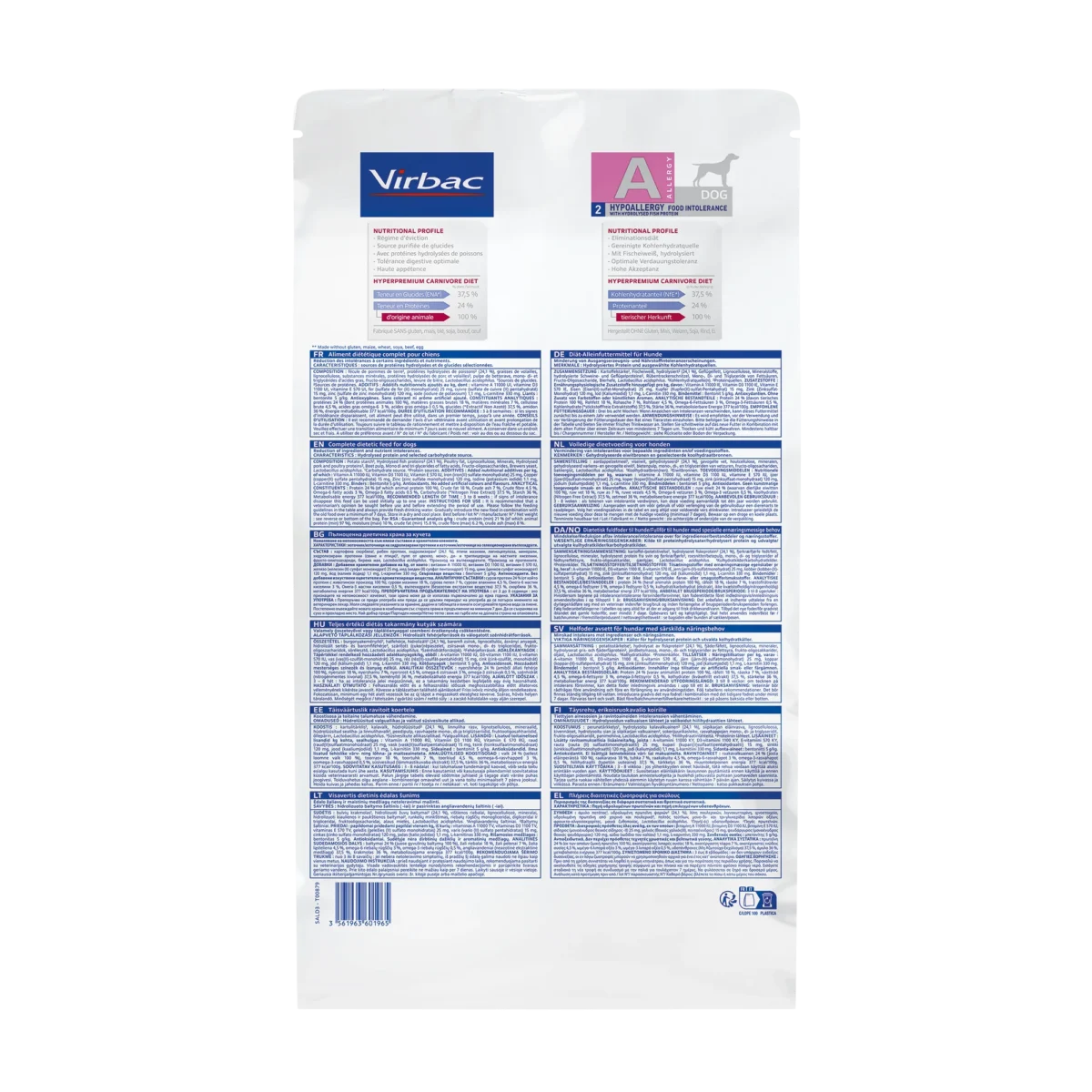 Virbac Hypoallergy Dog Food 3 Kg - Image 2