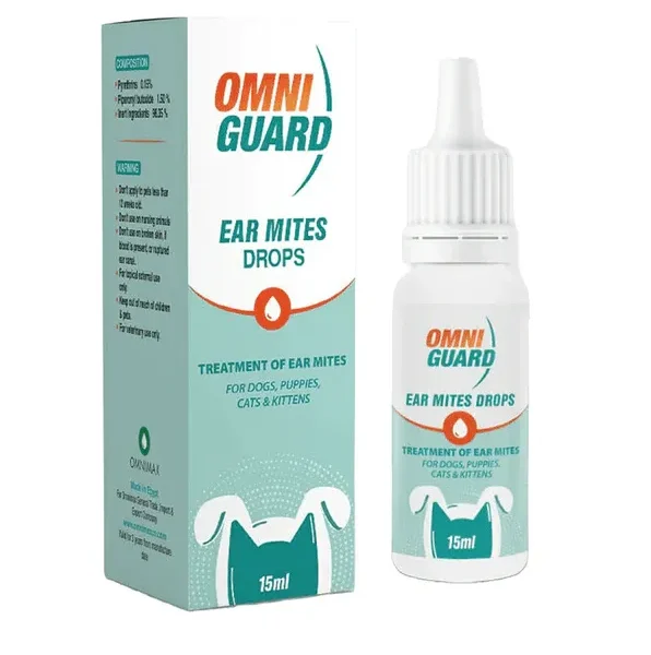 Omni Guard Ear Mites Drops 15 ml