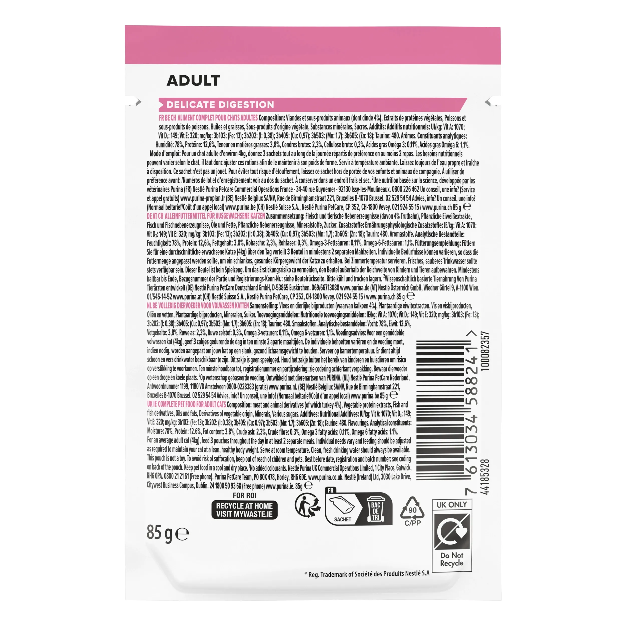 Purina Pro Plan Wet Cat Food, in Gravy 85g - Image 2