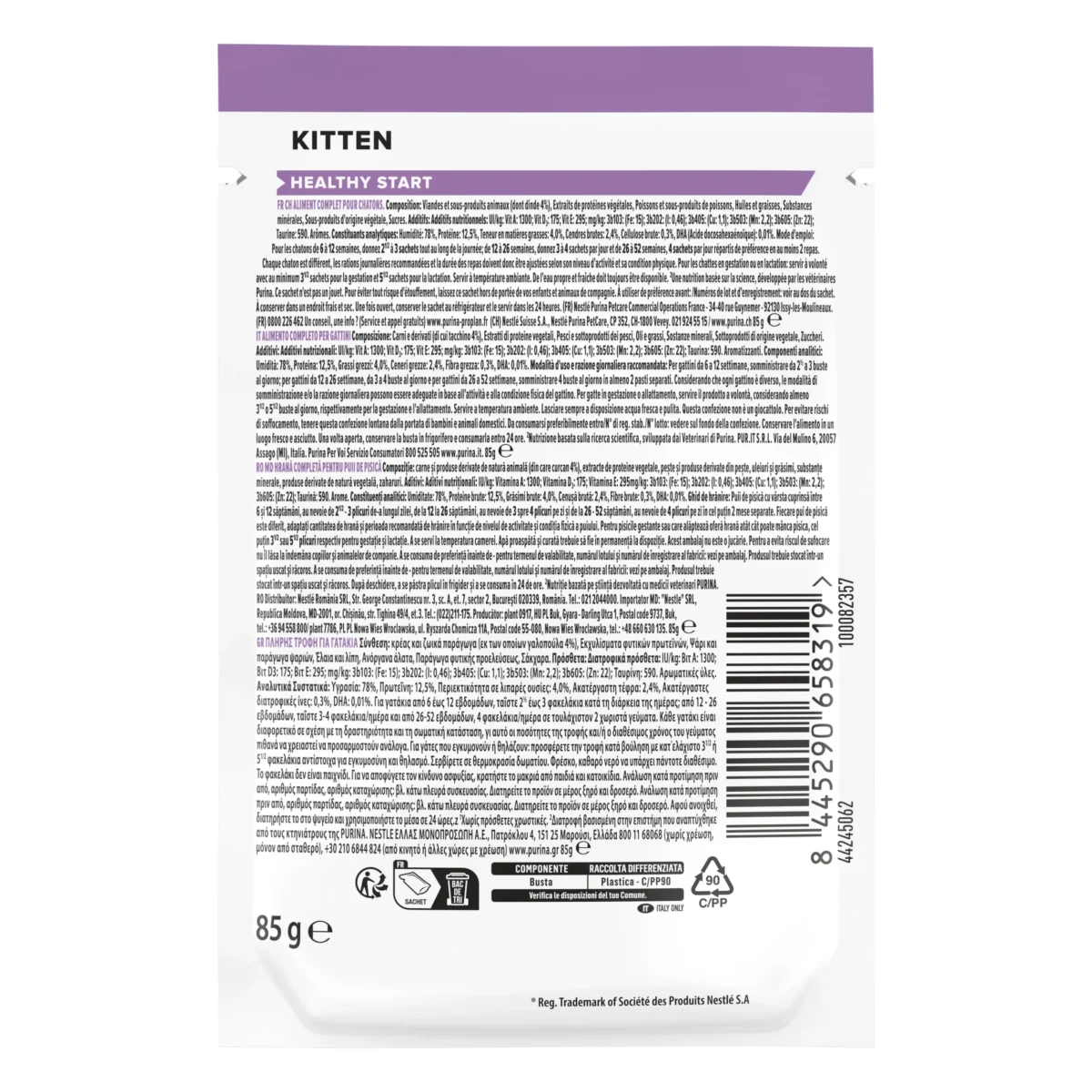 Purina Pro Plan Wet Cat Food, in Gravy 85g - Image 8