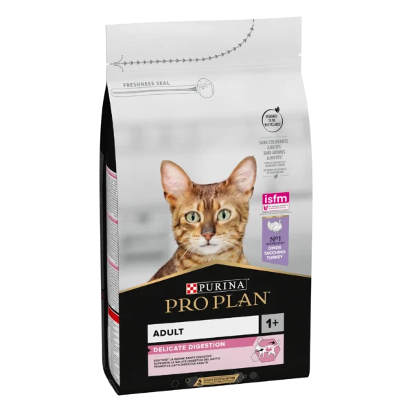 Purina Pro Plan Adult Delicate Digestion, Dry Cat Food with Turkey