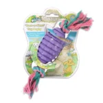 Soleil Rubber Toy Rugby W/Rope: R4150 - Image 3