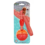 Soleil Squeaky Tpr Dog Toy Ball With Ribbon, Large: TR1066 - Image 3