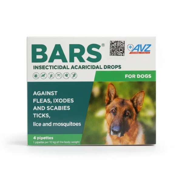 Bars Anti-Fleas & Ticks Drops For Dogs 1 Pipette