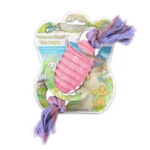 Soleil Rubber Toy Rugby W/Rope: R4150 - Image 4