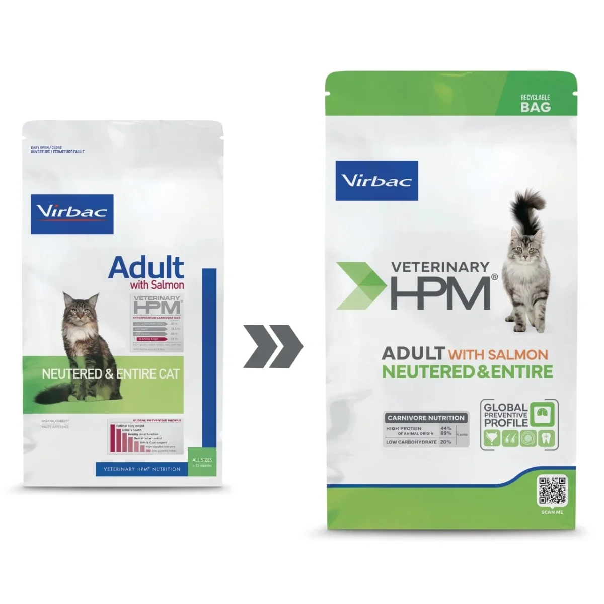 Virbac Adult Neutered – Dry Cat Food for Neutered Cats With Salmon - Image 2