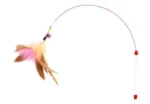 Multicolored Wand Cat Teaser Toy with Bell - Image 2