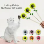 Flower Wand Cat Teaser Toy with Catnip - Image 2