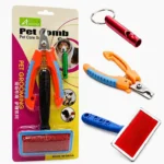 Aodemei Pet Grooming Kit with Brush, Nail Trimmers & Whistle