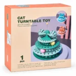 Turntable Track Tower Teaser Cat Toy with Balls