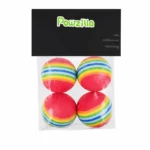 Pawzilla Small Multicolored Ball Cat Toys
