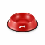 Bone Print Stainless Steel Pet Bowl