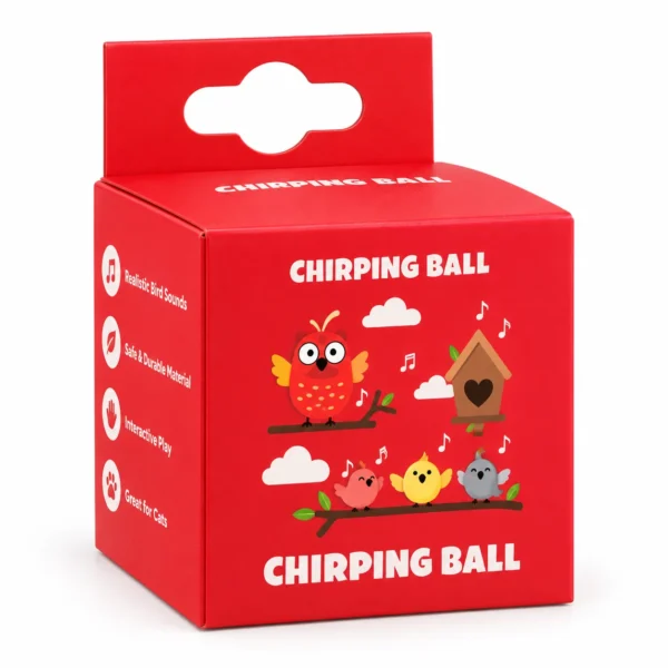 Chirping Ball with Catnip & Sound