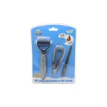 Feddis Pet Nail Scissors & Grooming Comb Set
