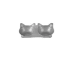 Cat Face Shaped Dual Pet Bowl