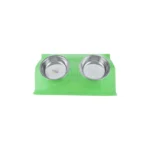 Dual Stainless Steel Pet Bowl