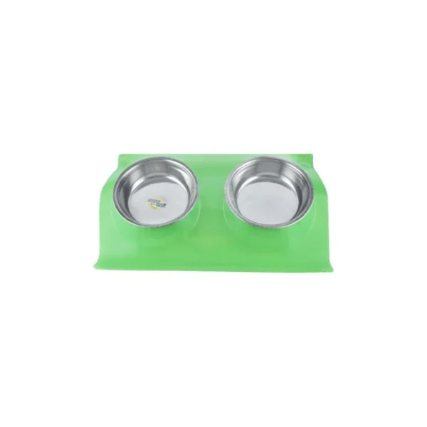 Dual Stainless Steel Pet Bowl