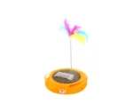 Interactive Cat Scratcher Toy with Feathers & Catnip - Image 2