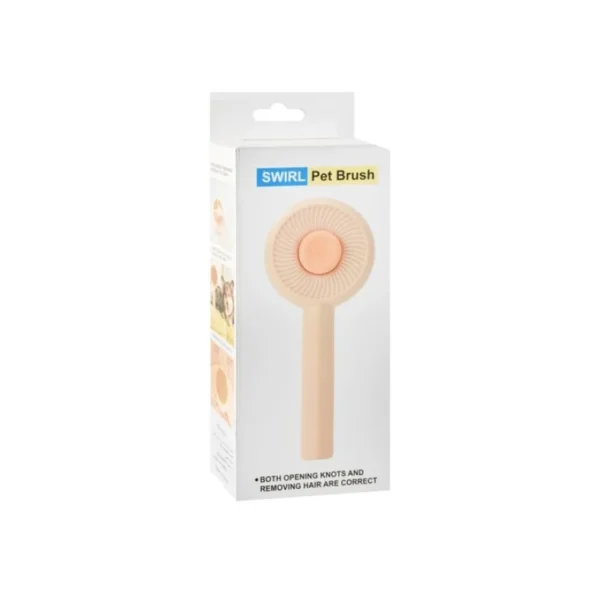Beige Pet Swirl Slicker Brush