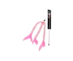 Pic Chow Wand Cat Teaser Toy with Feathers