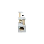 Cat Tree & Scratcher House with Hanging Balls