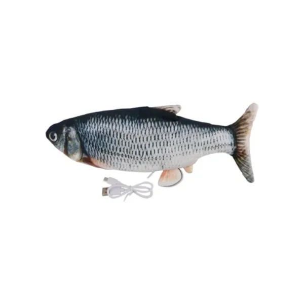 Fish Shaped Plush Cat Toy