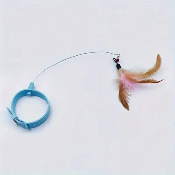 Collar With Wand Cat Toy