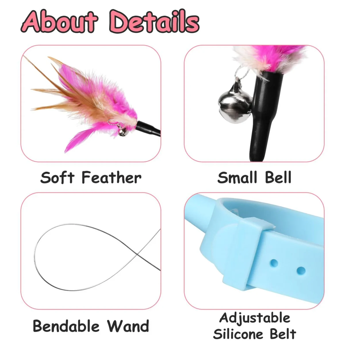 Collar With Wand Cat Toy - Image 3