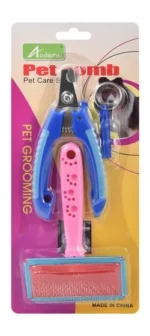 Aodemei Pet Grooming Kit with Brush, Nail Trimmers & Whistle - Image 5