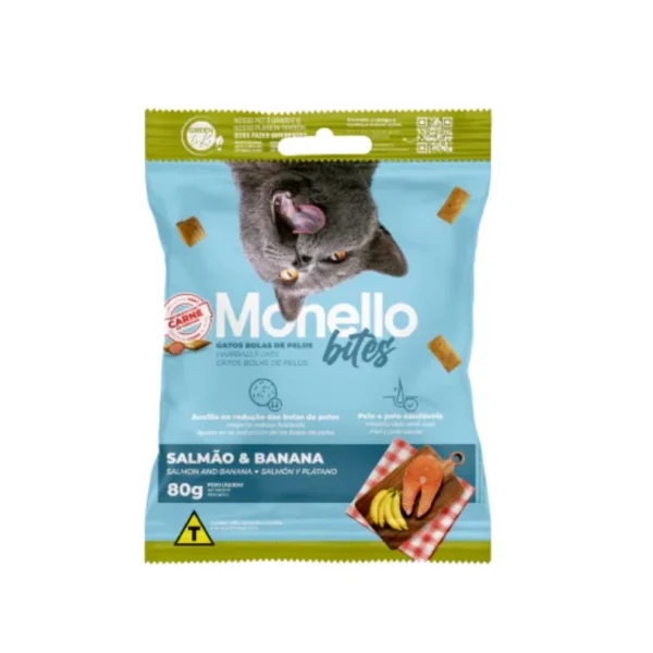 Monello Bites Treats For Healthy Skin & Coat With Salmon 80g