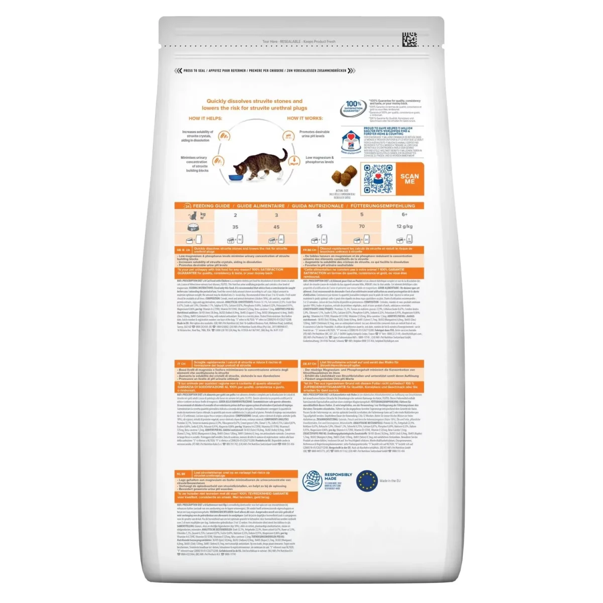 Hill's s/d Dry Cat Food with Chicken 1.5 Kg - Image 2