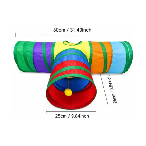 3-Way Cat Tunnel – Foldable