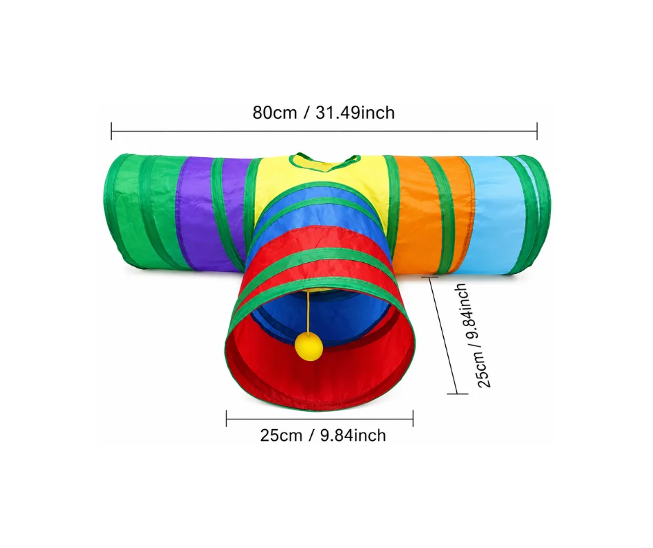 Untitled design - 2026-08-14T194806.691 3-Way Cat Tunnel – Foldable - Image 1