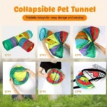 3-Way Cat Tunnel – Foldable - Image 3
