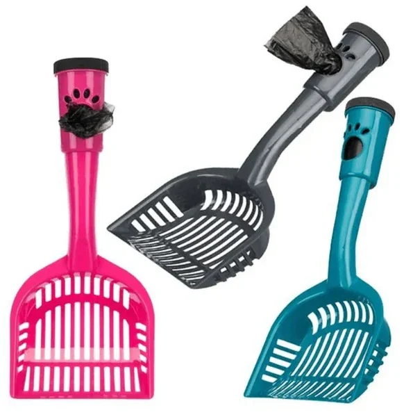 Litter Scoop - With Waste Bags For Cat Litter