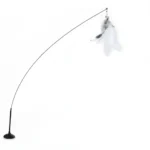 Interactive Installable Cat Toy Steel Wire With Feather