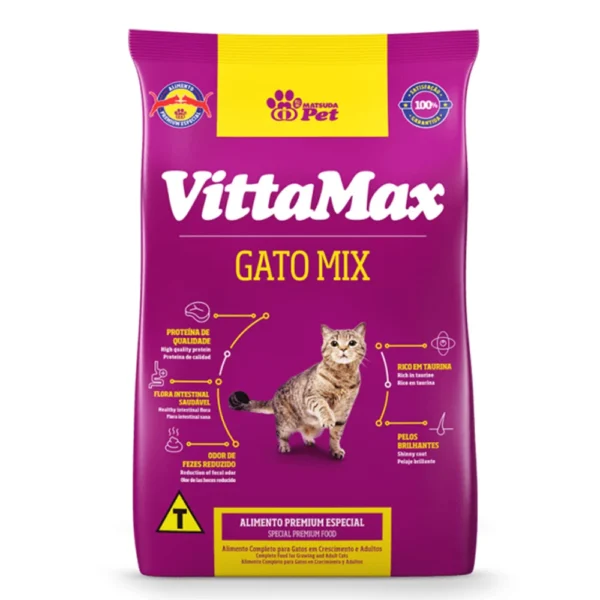 VITTAMAX Mix Flavor Dry Food For Adult Cats 1 kg